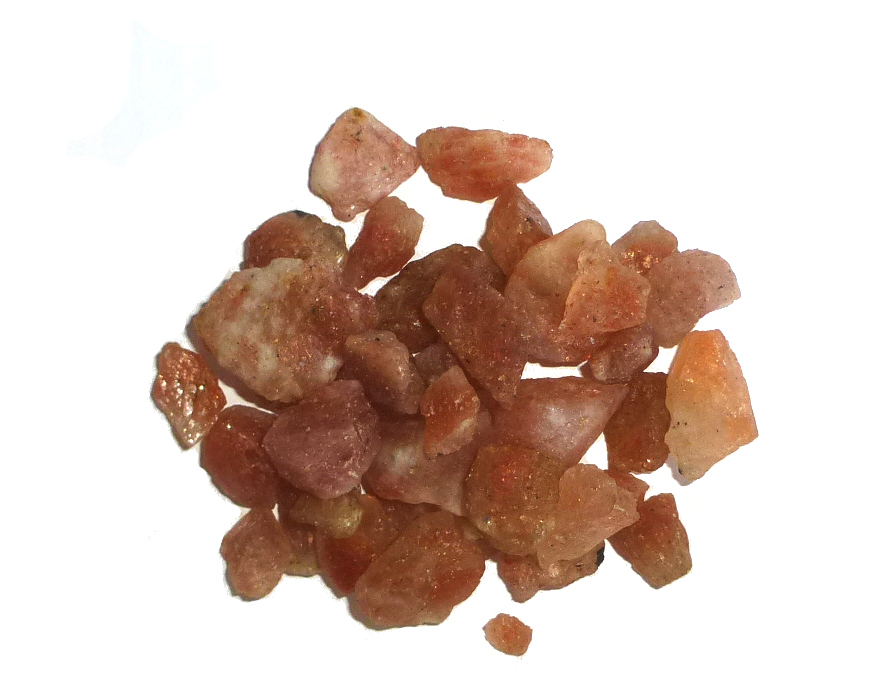 Sonnenstein - oranger Mondstein • 100 g • kleine Rohsteine