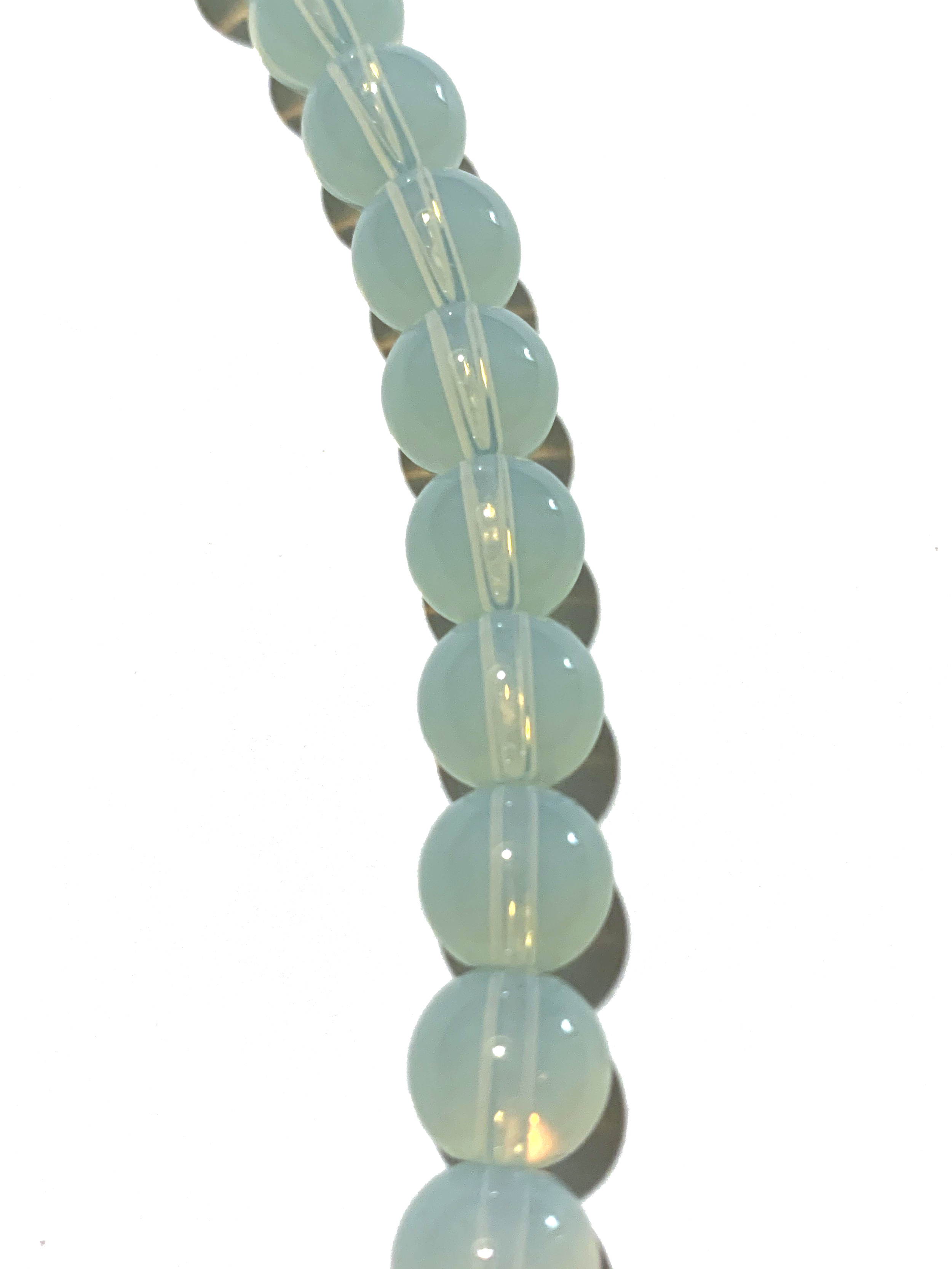 Edelstein Kettenstrang • mit aufgefädelten Perlen • ca. 40 cm