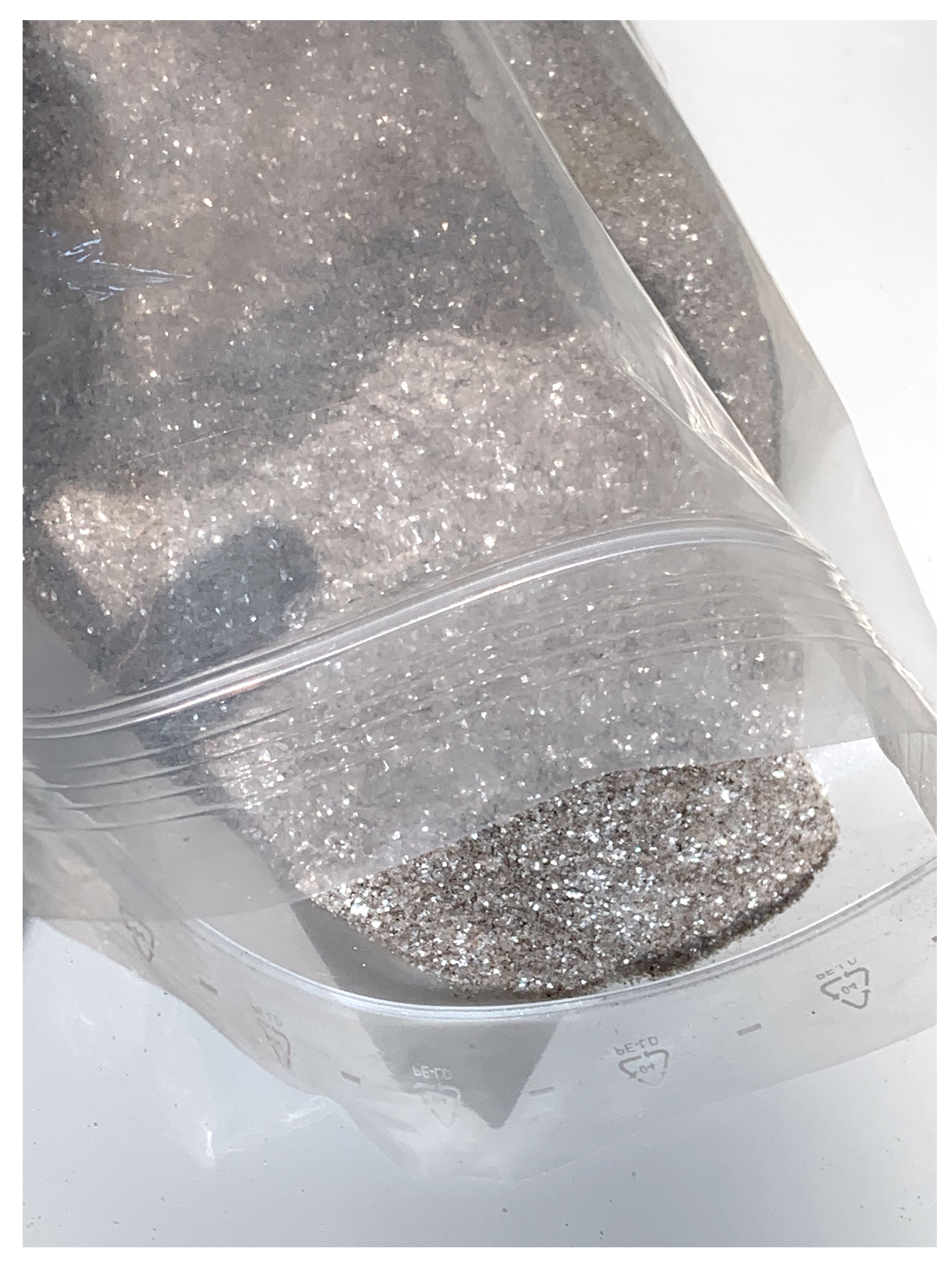 Muskovit Glimmer (feines Mica Powder) Silber Pulver mit Glanzeffekt - 100 g