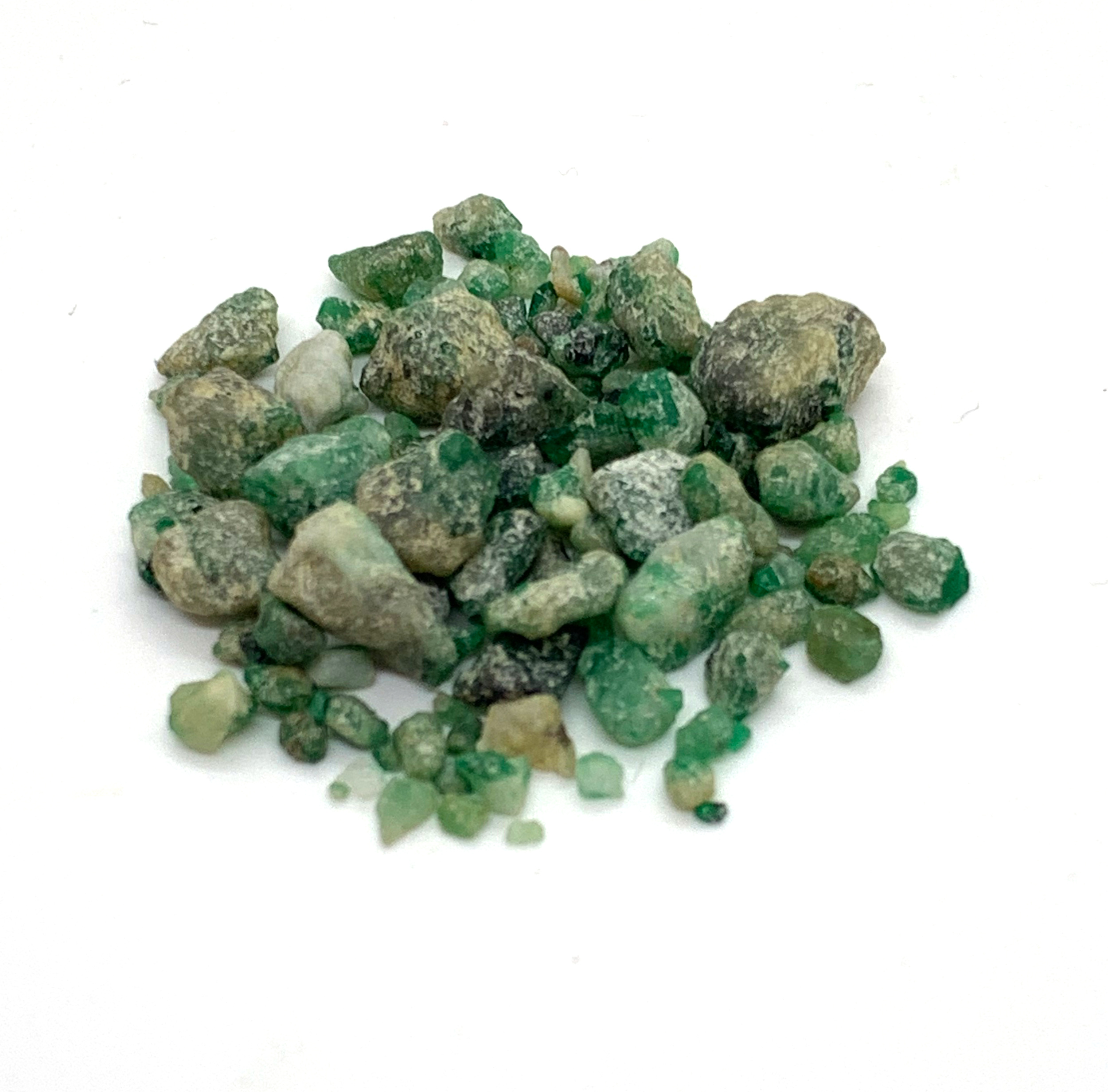 Smaragd • 10 g • kleine Rohsteine/Edelsteine